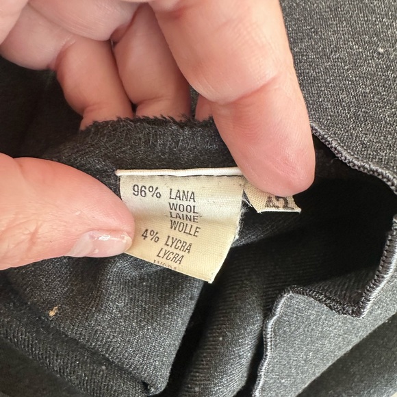 Grey wool mini dress - Picture 2 of 6